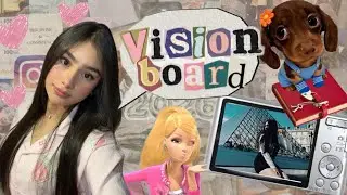 Acomp&aacute;&ntilde;ame a hacer mi vision board 💕✨ #visionboard #metas #h&aacute;bitos #girl #tutorial #2026 