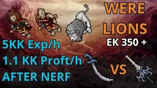 HUNT EK SOLO 350+ | NAGA SWORD vs SOULSHREDDER - #tibia #profit #Eksolo #bestiary #hunt