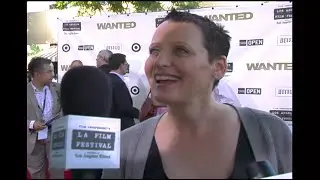 Lori Petty At Red Carpet Premiere For Her Film 'The Poker House' Talking With Comedian Marty Keegan