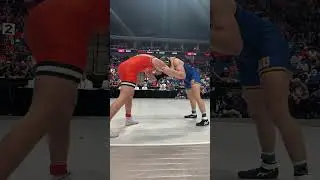 Luke Serber wins 1-0 in a nail biter over Zach Glazier #wrestling #collegewrestling