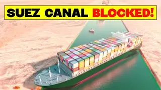 Evergreen Cargo Ship Blocked in Suez Canal, and Then...