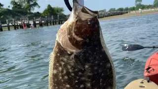 Fluke kayak fishing Manasquan 07/07/23