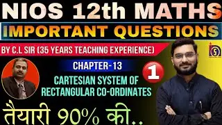 12th Math New Syllabus Chapter 13 IMPORTANT QUESTIONS By C.L Sir (Maths Expert of 35 Years Teaching)