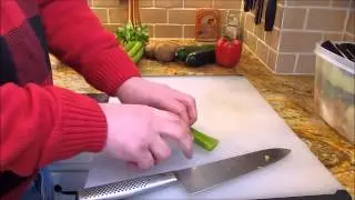 Chopping Celery