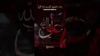 21 Ramzan Shahadat Imam Ali as | Noha Imam Ali as | Ayyam e Ali Status
