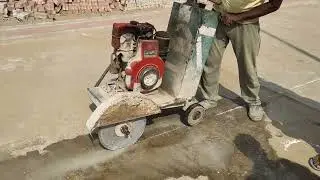 Concrete Road cutting #construction #expansion 