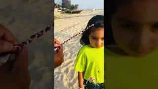 First Step at Goa Beach | Braiding | Goa Vibes #braiding #goabeach #musttry #shorts #trending