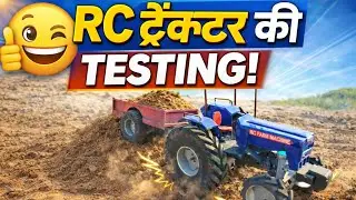 RC Tractor Trolley Testing 😱 | Heavy Load Farming Test | RC Farm Machine