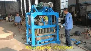 Honduras Manual Block Machine QTJ4-40 Single Phase Hollow Block Machinery