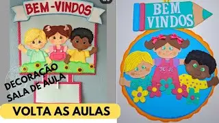 Placa para porta em EVA - Tutorial #fa&ccedil;avoc&ecirc;mesmo #eva #educa&ccedil;&atilde;oinfantil #saladeaula 