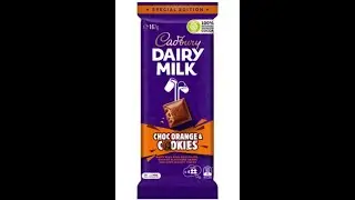 Tasting the Special-Edition Cadbury Dairy Milk Choc Orange & Cookie chocolate block