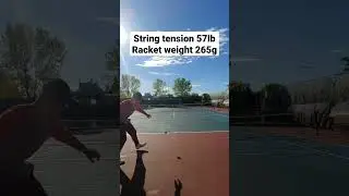 Heavy racket with low string tension = Over power -Tennis fundamentals