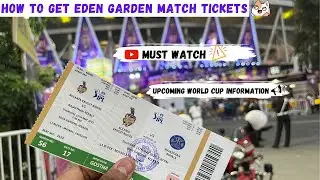 Eden Garden Cricket Match Tickets 🤩| Eden Garden Match Tickets Kahan Se Collect Kare| #ipl #kolkata