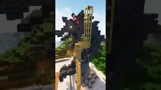 Building A Minecraft Dragon Statue #minecraftbuild