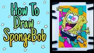 How To Draw SpongeBob Cool Drawing 🔥 By Arth Arts #Cooldrawing #Easy drawing #Tutorials #Spongebob