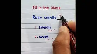 Rose smells ___ | #grammar #vocabulary