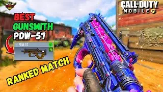 PDW-57 Best Gunsmith For Call Of Duty Mobile //BEST GUN For RANKED UP //  Loadout + Gameplay
