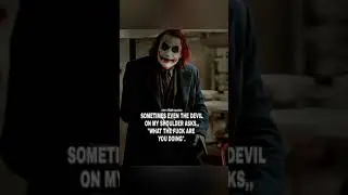 Joker Most Badass quotes pt 9 || Heath Ledger Joker #joker #heathledger