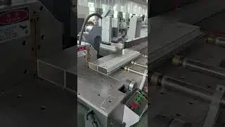 Ultra-width double head cutting machine #cuttingmachine #aluminumcutting  #machine #cnccutting