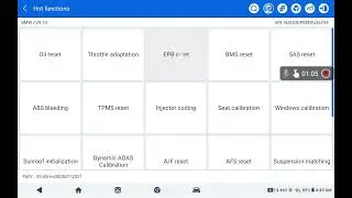 TOPDON ONE, BETA TEST. BMW G01 EPB SERVICE MODE RESET RECORDING.