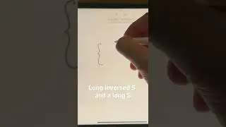 Curly brackets handwriting tutorial