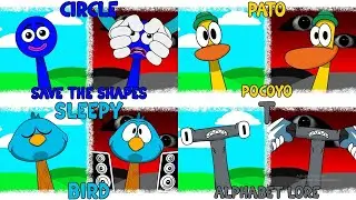 My Sprunki OC: Sleepy Bird, Circle, Pato, T