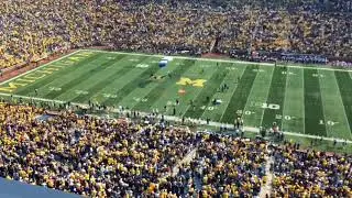 Parachuting into Michigan Stadium