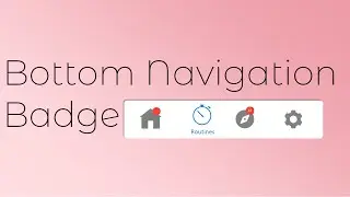 Bottom Navigation Badge android | Material Design