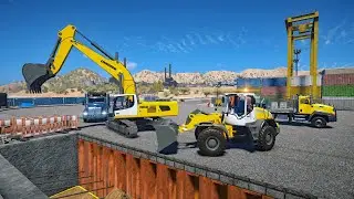New Construction Simulator 2022 - Harbor Pier - USA Map 009 - Neuer Bau-Simulator