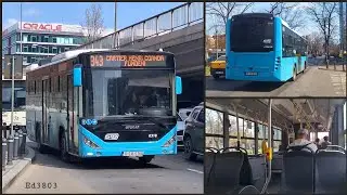 București | Călătorie cu Otokar Kent C10 #6318 | Linia 343