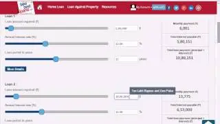 Home Loan Comparison calculator