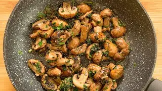 Mushrooms With Butter Garlic Parsley And Thyme Recipe