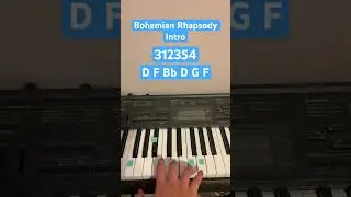How To Play Bohemian Rhapsody Intro | Easy Piano Tutorial #shorts