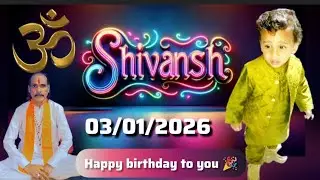 Shivansh Bhatti | Happy Birthday To you | Pakistan Hindu Community #shivansh  @rajjrangnews4079 