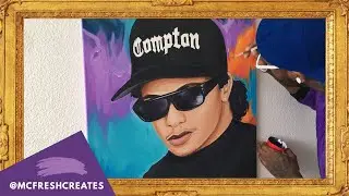 New Art from McFresh Creates - Eazy Duz it 🕶️ // How to paint Eazy E from NWA