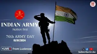 76th Army Day Parade 2024 from Lucknow, Uttar Pradesh || 15th January 2024 || #livestream
