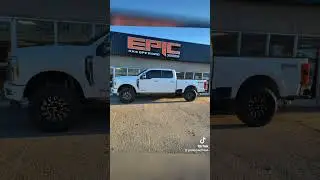 F250 with Carli suspension lift kit on 20x10 Hostile Cyclone wheels wrapped in 35/1250/30 Toyo AT3's