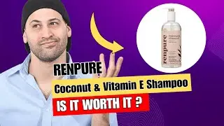 Renpure Plant Based Coconut and Vitamin E Moisturize and Replenish Shampoo - Ideal for Lifeless Hair