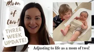 Adjusting to life with a newborn and two year old | mom of 2