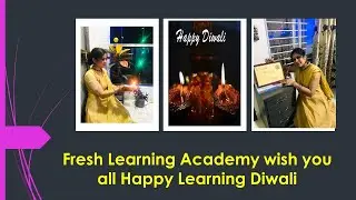 Happy Diwali To All Learners| Fresh Learning Academy wish you all a Learning year ahead.