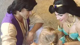 GOLDIE GIVES ALADDIN THE LONGEST HUG EVER AT MAGIC KINGDOM
