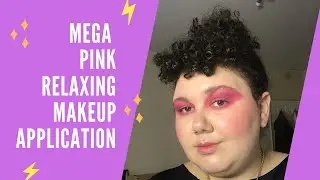 ASMR | Relaxing makeup application | No talking | Mega Pink | GRWM
