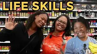 Life Skills Vlog | Grocery Shopping & Making Broccoli Cheddar Soup with Coco