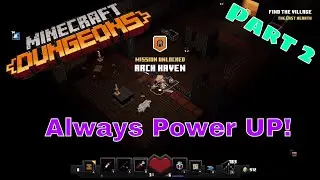 Minecraft Dungeons - Always Power UP Challenge - Starting at Level 1! - Part 2