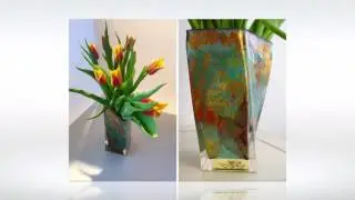 St Lucia Glass Vase