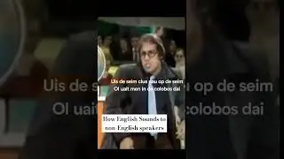 How English Sounds to non-English Speakers #60smusic #gogo #italian #language #humor #comedy