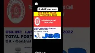 RRC CR 2422 ITI APPRENTICE 2022