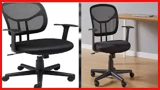 Great product -  Amazon Basics Mesh, Mid-Back, Adjustable, Swivel Office Desk Chair with Armrests, B