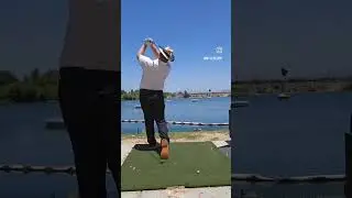 A nice hybrid wood hit practicing my Mike Austin inspired swing.