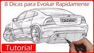 COMO DESENHAR CARROS: 8 dicas ninja para evoluir mais rápido seus sketches!